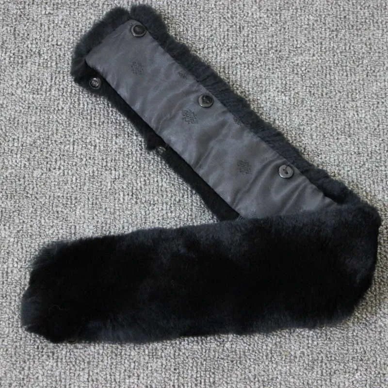 Rex Rabbit Fur Parka Collar Nick Leather Coa For Men, Square Real Fur