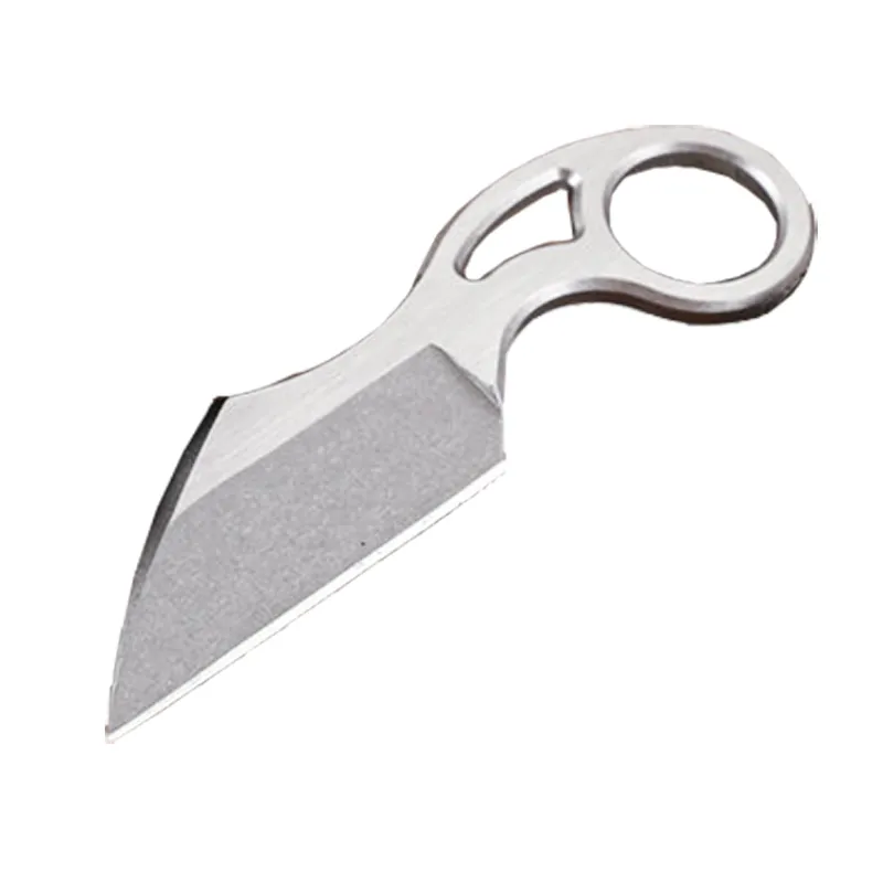 EDC Halsband Kniv 440C sten tvättad blad Utomhus Camping Vandring Överlevnad Räddning Knivar med KYDEX H5455