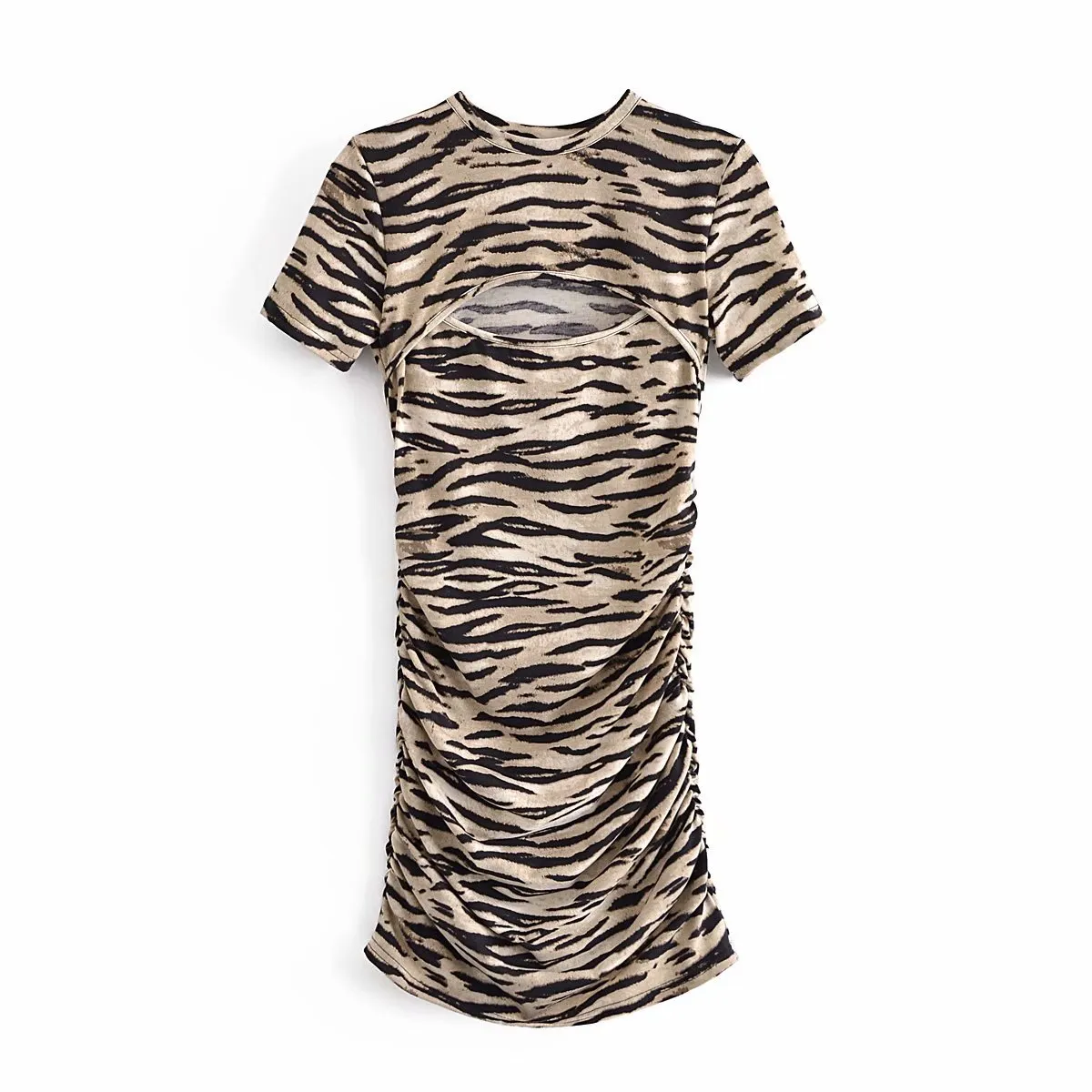 knee length dresses for ladies African Dresses | Zebra Backless African Print Dress main image 0