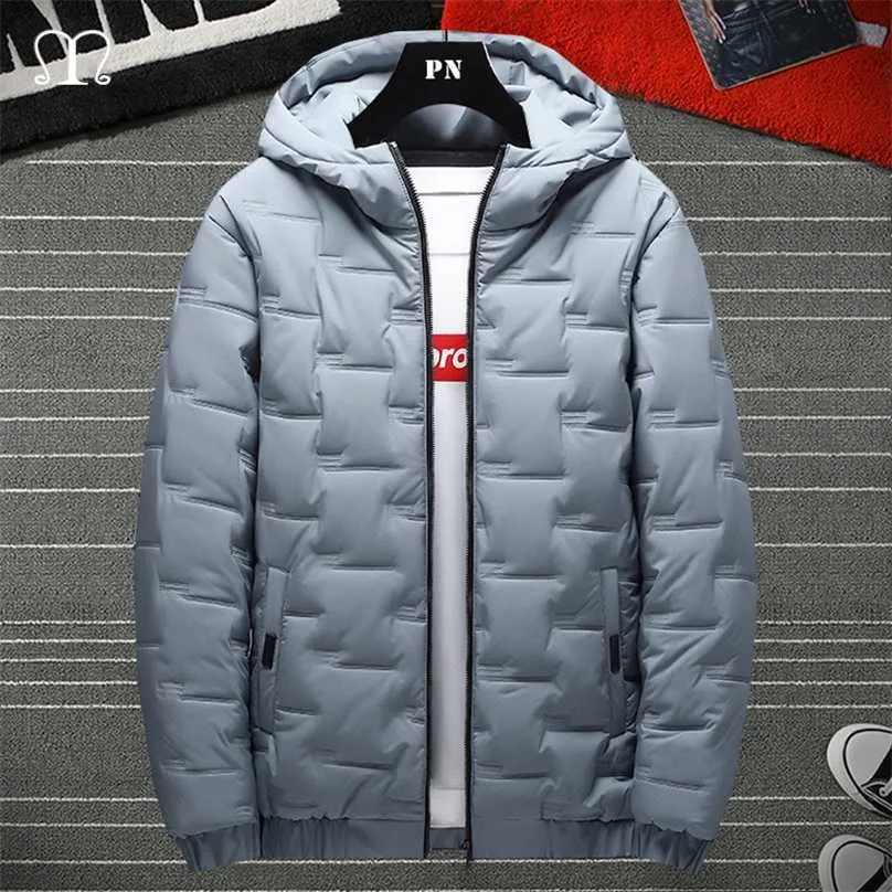 Мужская куртка ветровка зима повседневная молния уличная одежда сплошной теплый парки мужской модные бренды дизайн пальто негабаритные верхние одежды 4XL 211217