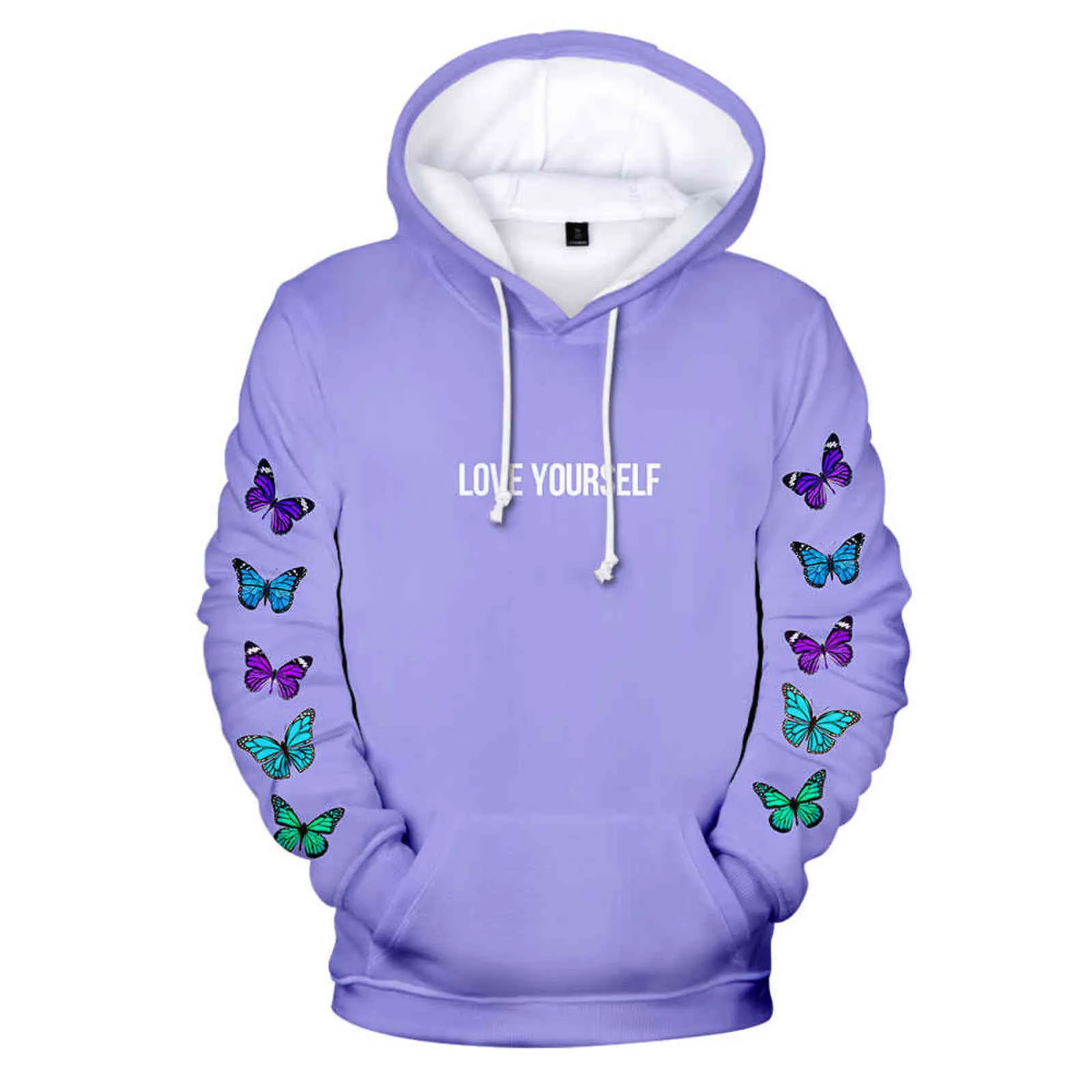 2021 Nouveau Tony Lopez Merchan papillon Homme Hommes Femmes 3D Imprimer Coréen Love Love Youe Sweats Hoodies Casual Boys / Filles Sweatshirts Y211118