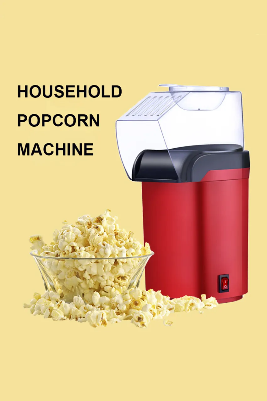 Hot Air Popcorn Maker – 1100W Electric Popper, Fat Free, 220V – Football Style
