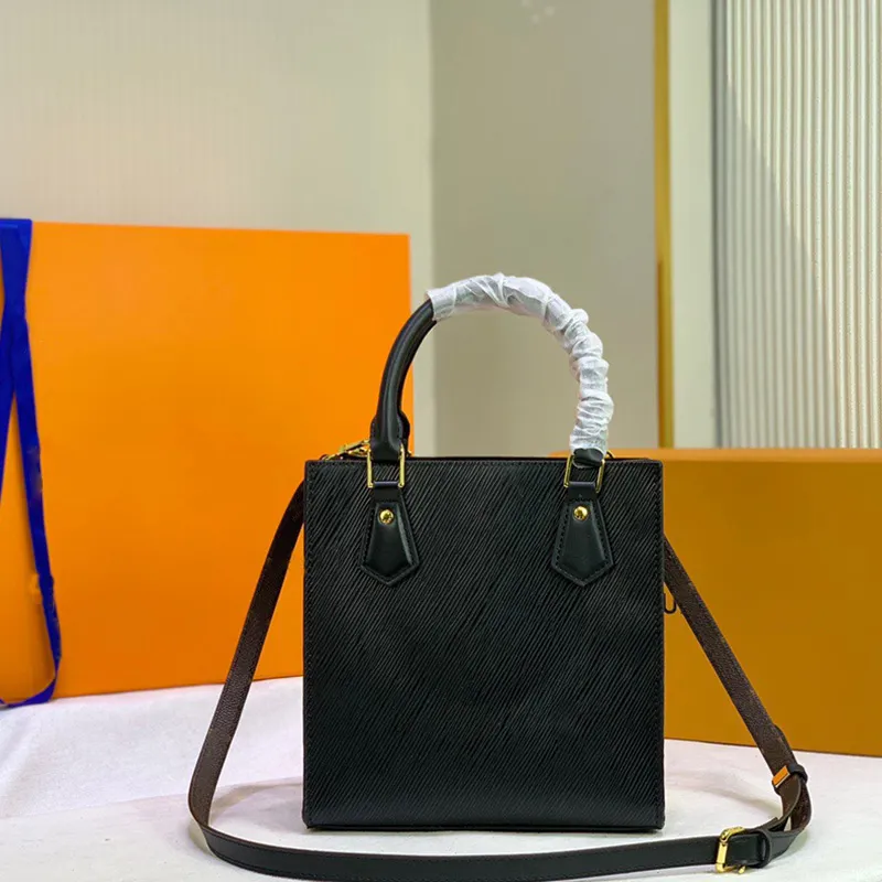 Luxury handbag High-quality retro organ diagonal bag Water ripple vertical Mommy shopping bags A4 size space