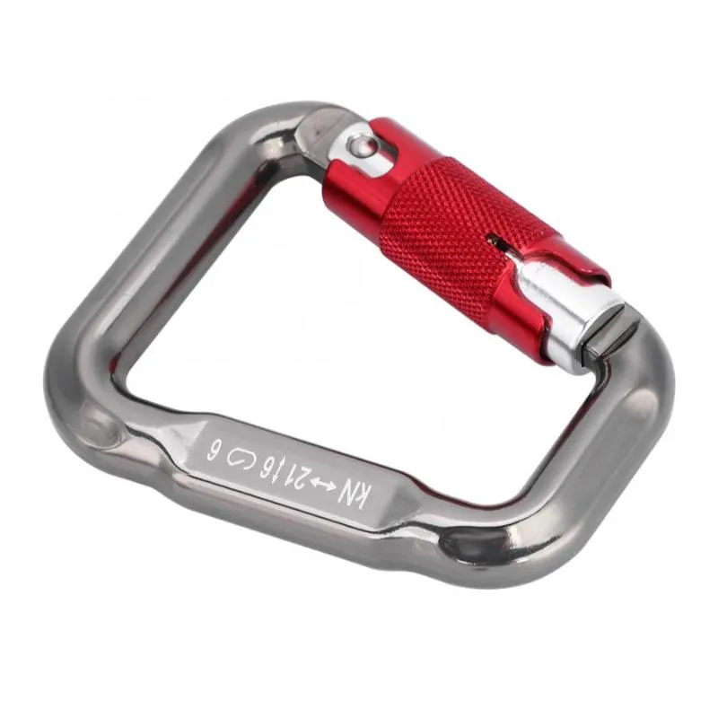 Auto Locking Parachute Carabiner Paraglider D Buckle Spring Clip