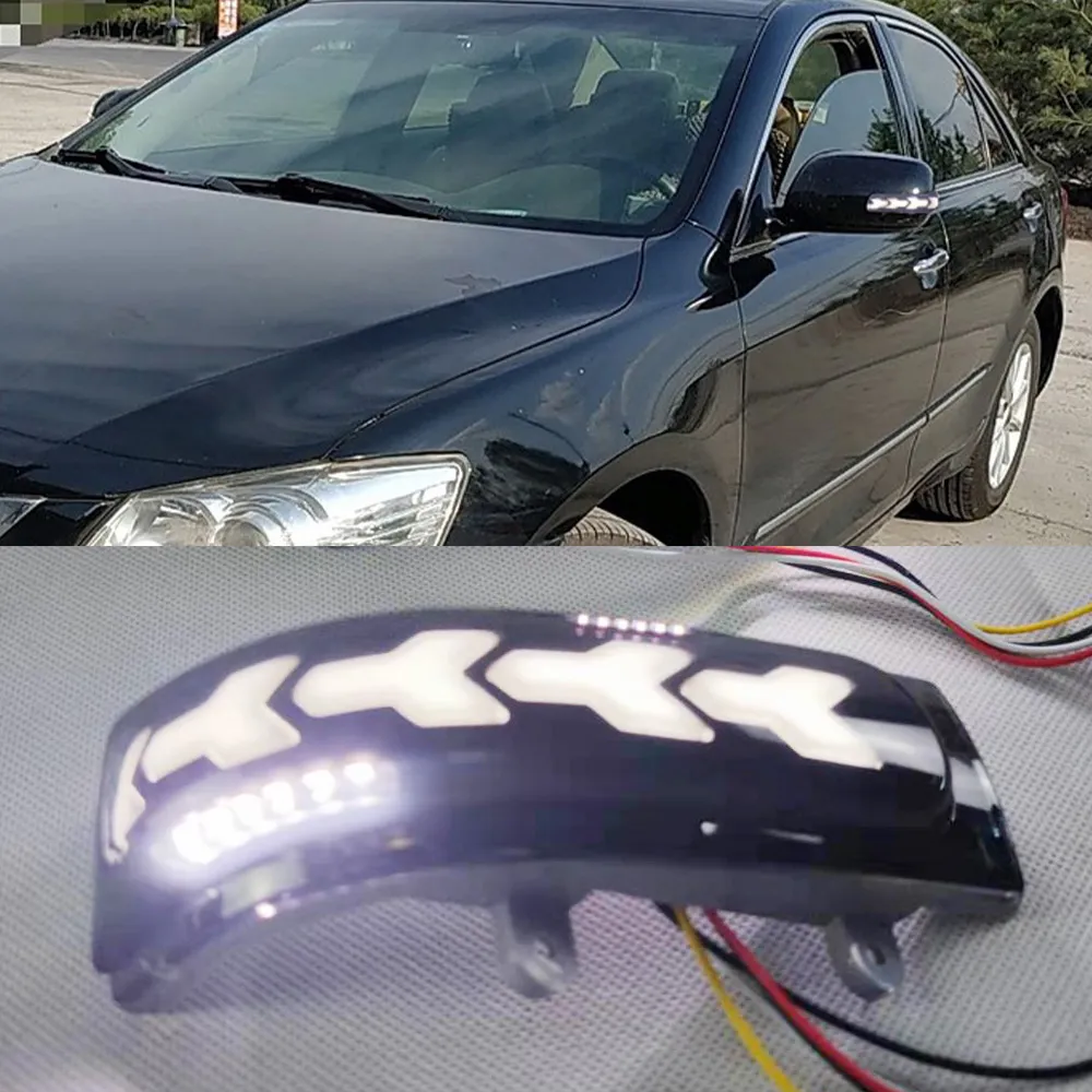 1 LED LED Dynamic Side Rearview Light Light Signal DRL لتويوتا كامري 2006-2011 VIOS 2008-2012 COROLLA 08-09