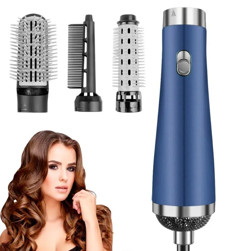 Electric Hair Brushes Curler 3 In 1 Ionic Dryer Brush Air Styler Volumizer Blow Straightener Comb Dropship