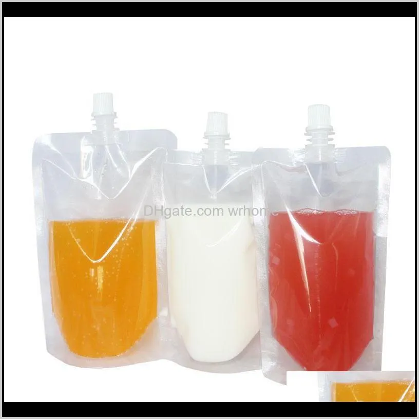 pack, stand-up plastic drink packaging bag spout pouch for beverage liquid juice milk coffee storage bags