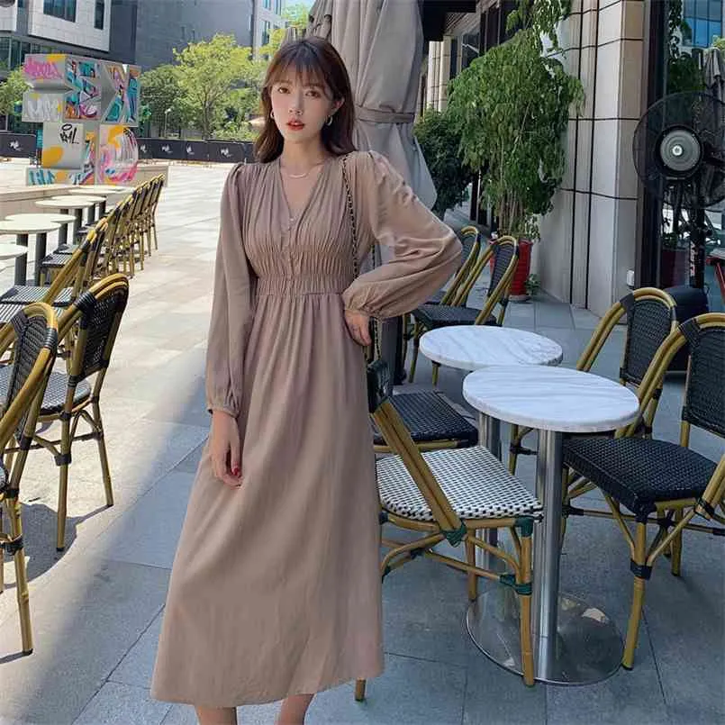 S-XL Plus Size Summer Womens Dress Boho Chiffon Feminino Partido Vintage Oversize Manga Longa Mulheres es Robe Vestido 210423