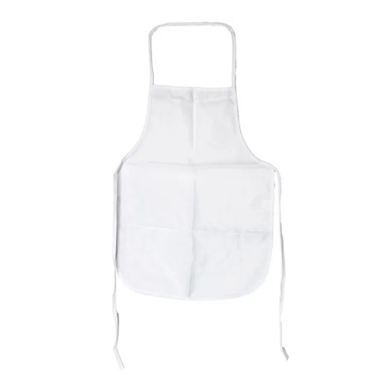 Heat Transfer Kitchen Apron Polyester Home Sublimation Blank Half Length Sleeveless Aprons DIY Creative Gift 70*48CM