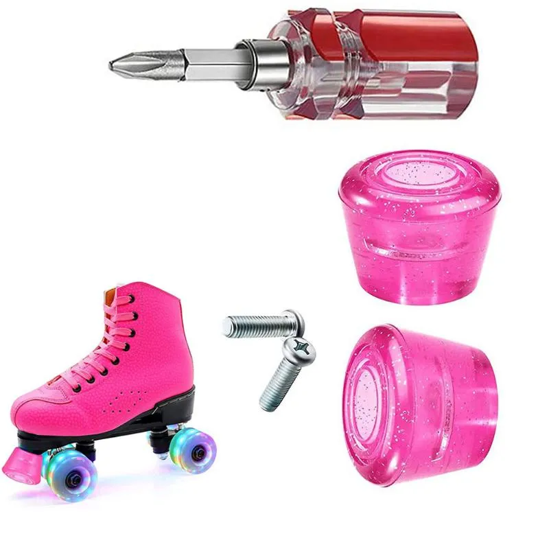 Roller Skate Toe Stoppers Skating Blue Jam Plugs Com Parafusos Plug Pad Substituição Para
