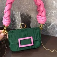 Luxurys Designers Bag Small Baguette Flap Handbag Purse Magnetic Buckle Ff Wallet Adjustable Thin Chain Shoulder Strap Crossbody Bags Nylon Fabric Wrist Qi