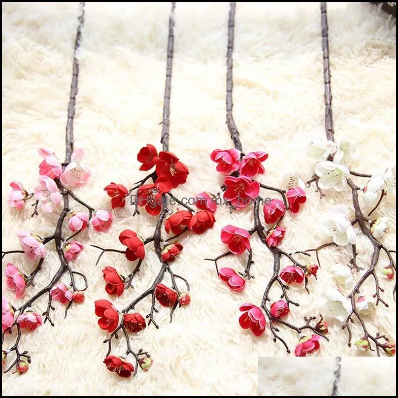 Artificial Silk Flower Mini Cherry Blossom Sakura For Wedding Party Table Decor Acessorise Floral Wholesale Fake Flowers