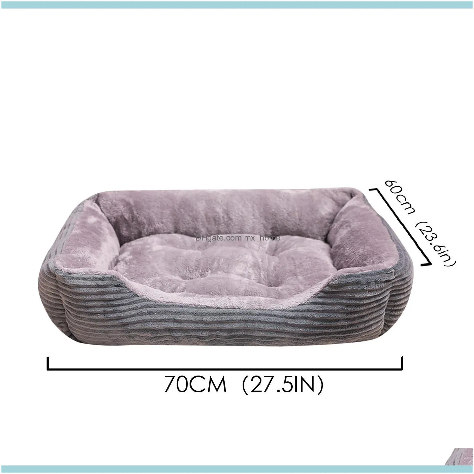 Warm bed linen Small Medium Large Dog Soft Pet Dogs Washable House For Cat Puppy Cotton Kennel Wash 201223