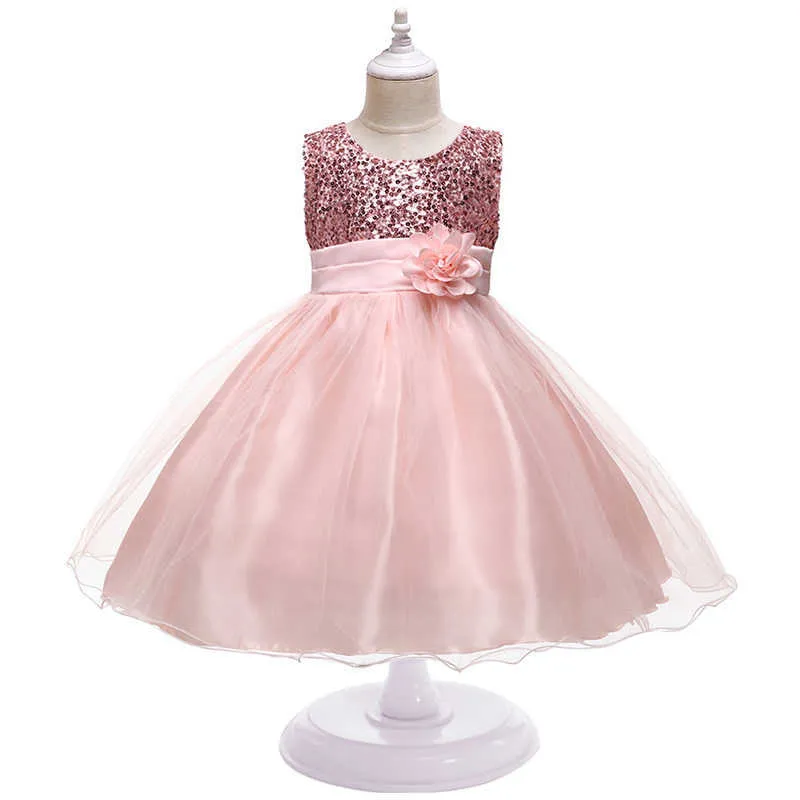 Ragazza Flower Princess Dress Summer Tutu Abiti da festa di Natale per 3-10 anni bambini Ragazze Bambini Capodanno Costume Abbigliamento Q0716