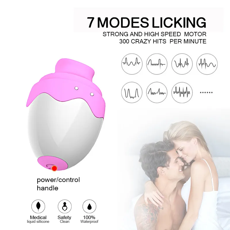 NXY Vibromasseur électrique en silicone avec langue lécher jouet adulte sans danger pour les femmes USB Invisible Culotte silencieuse Stimulateur clitoridien 210417