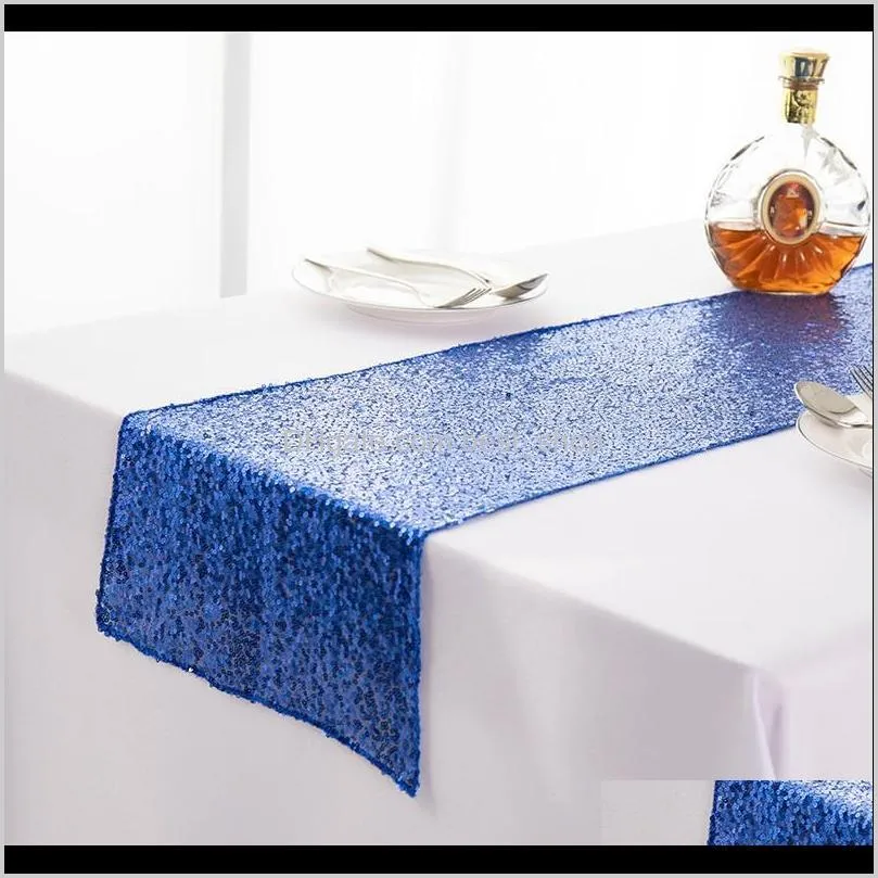 solid color tables flag sequins ornaments table runner fashion babysbreath full version tablecloth wedding supplies 10 5xn k2