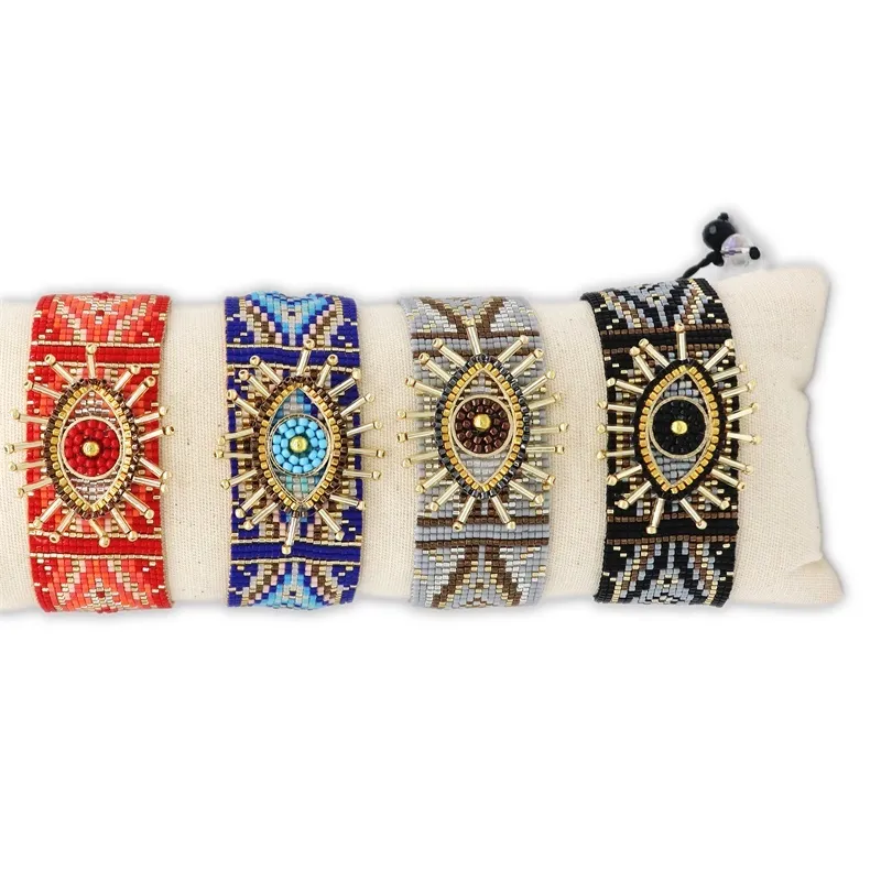 Zhongvi MIYUKI Handmade Turkish Lucky Evil Eye Bracelet For Women 2021  Femme Evil Eye Jewelry With Loom Beads Pulseras Mujer 2589 From Aydqo,  $35.28