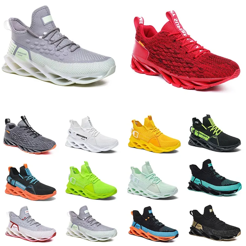 GAI Top Running Shoes For Mens Bekväm andningsbar jogging Triple Black White Red Yellow Green Gray Orange Sports Sneakers Trainers Storlek 40-45