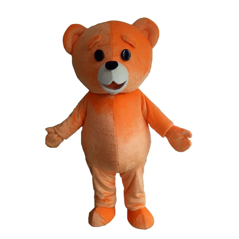 Cadılar bayramı Teddy Bear Maskot Kostüm Yüksek Kaliteli Karikatür Peluş Anime Tema Karakter Yetişkin Boyutu Noel Karnaval Doğum Günü Partisi Fantezi Kıyafet