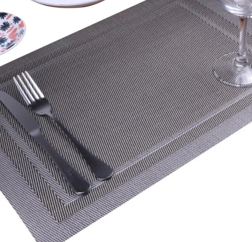 Matten Pads 200 % Moderne Elegante PVC Placemat eettafel Mat Cafe Café Anti-slip Bowl Pad Cup Coasters Western