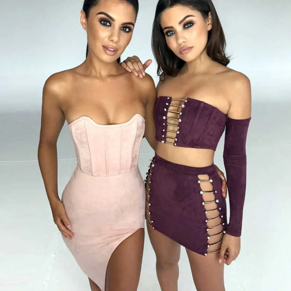Tobinoone--Strapless-Long-Sleeve-Dress-Two-Piece-Set-Summer-Sexy-Hollow-Out-Backless-Dresses-Bodycon (1)