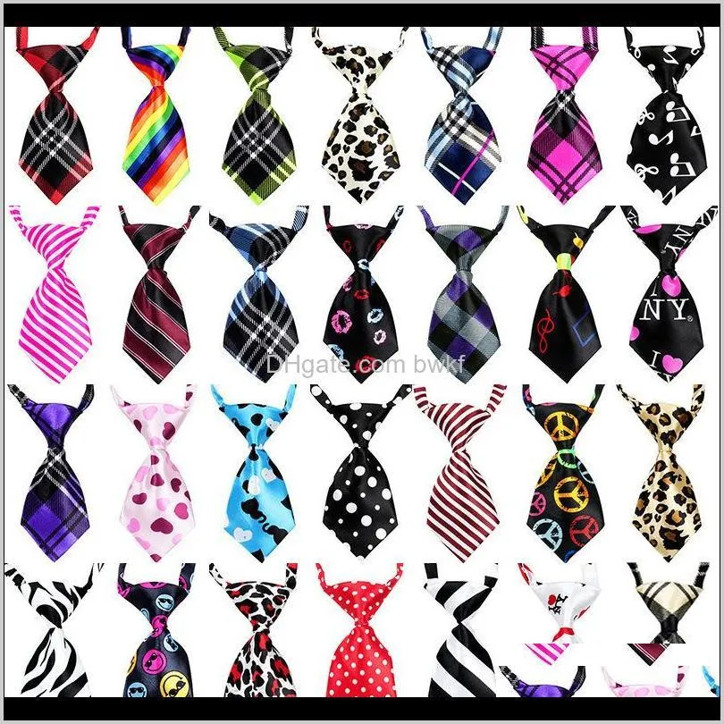 50/100 pcs/lot mix color pet cat dog bow tie puppy grooming products adjustable dog accessories bows for small dogs pet supplies