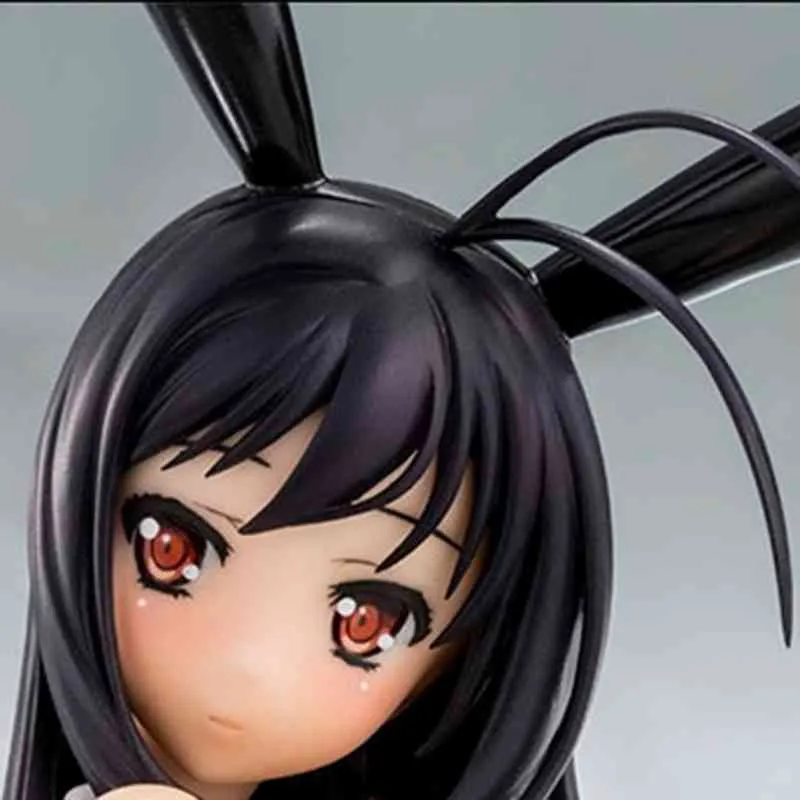 Accel World Kuroyukihime Bunny Ver. PVC Action Figure Anime Seksi Şekil Model Oyuncaklar Anime Şekil Koleksiyonu Bebek Hediye X0503