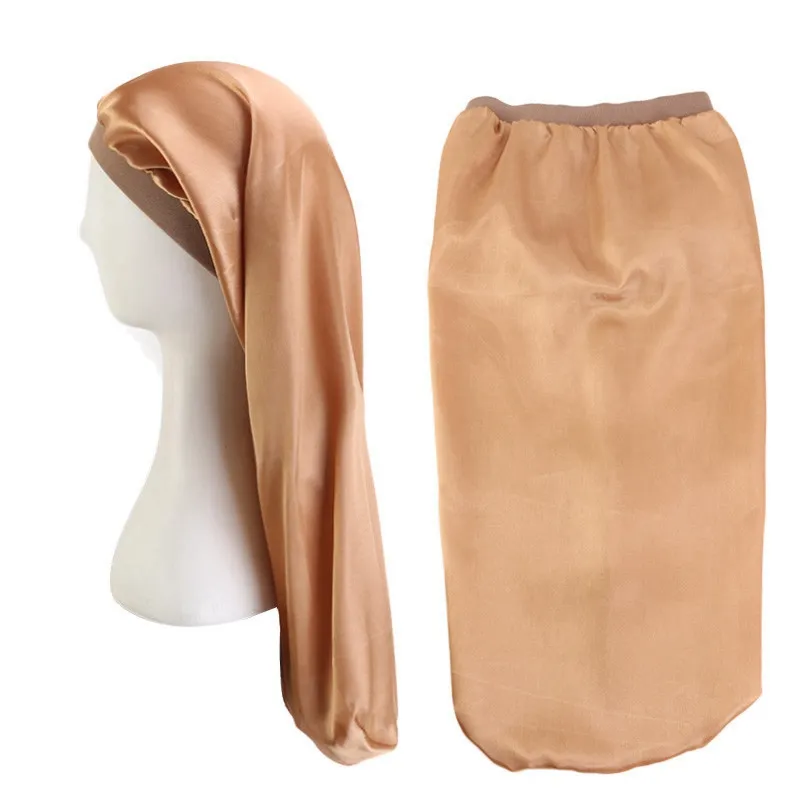 Cura Dei Capelli Lunghi Per Donna - Cuffia In Raso - Berretto Da Notte - Foto 12