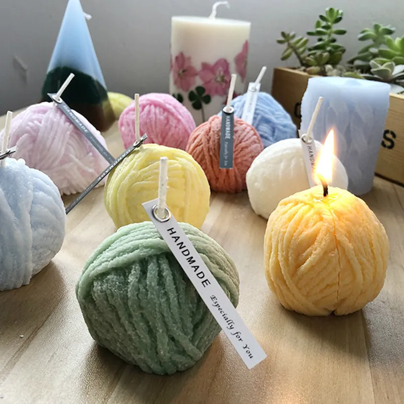 Dokeno 4 Moules à Bougies Silicone 3D Cylindriques, Moules DIY