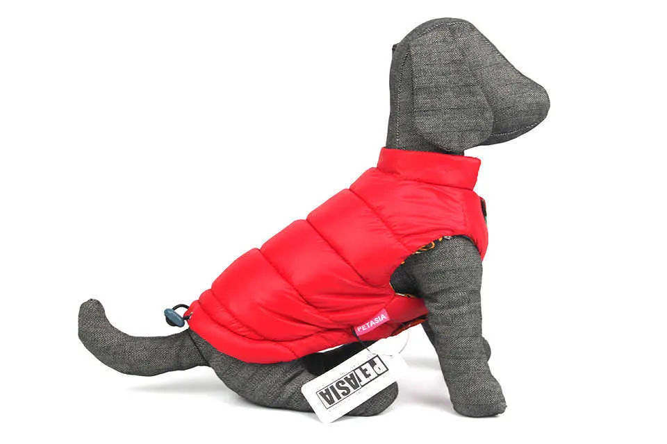 2018 New Double-sided Wear Dog Winter Clothes Warm Vest Camouflage Letter Pet Clothing Coat For Puppy Small Medium Large Dog XXL 325