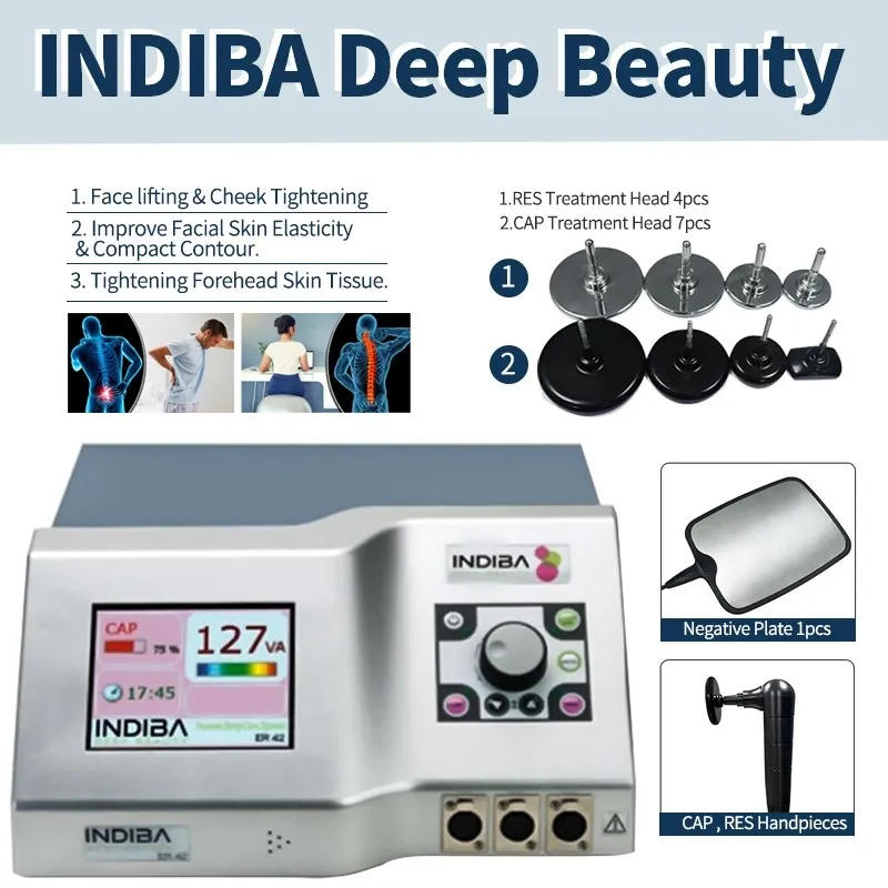 INDIBA – système de soins corporels proionique, amincissant en profondeur, beauté profonde, approuvé CE, haute fréquence 448KHZ