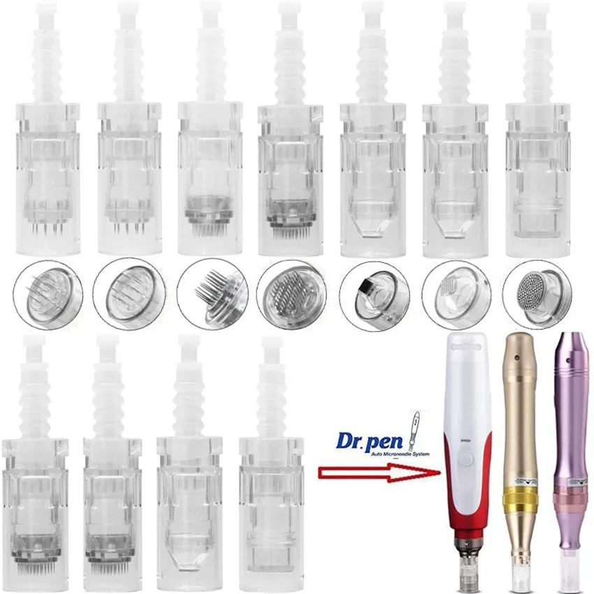 1 /3 /5 /7/ 9/ 12/ 36/ 42 stifts nålkassett för MYM DermaPen Auto Microneedling Electric Dr Pen Tips