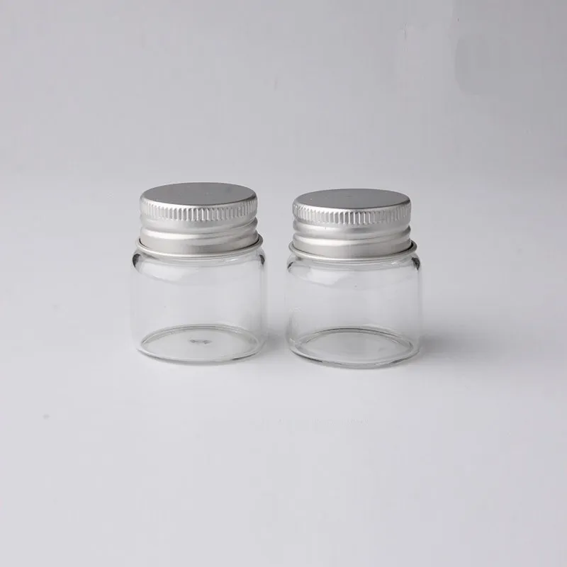 20ml Clear Glass Bottles Frascos De Alumínio Cap De Alumínio Mensagem Desejando Doces Composição Cosmética Amostra Amostra Frasco Óleos Essenciais Vial