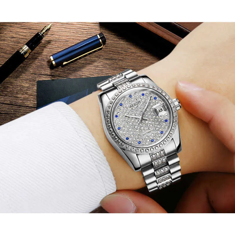 LMJLI - Quartz Movement AESOP Watch Men Luxury Automatic Mechanical Men's Wrist Wristwatch Male Clock Men Waterproof Relogio Masculino