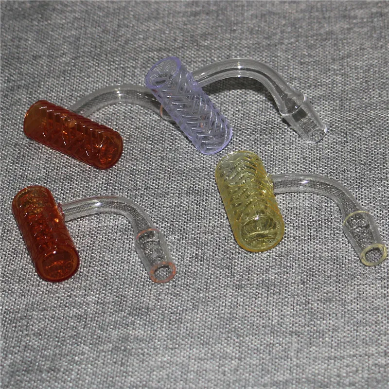 Quartz Banger Palenie Rury Akcesoria Klub Domy Wiadro Nail 90 Stopni 10mm 14mm 18mm do szklanych Bongs Water Rat