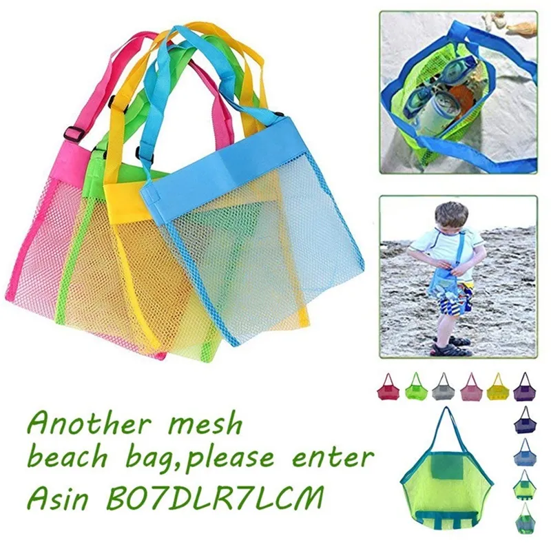 Kids Beach Speelgoed Ontvang tas Mesh Sandboxes Away All Sand Child Sandpit Storage Shell Net Sand Away Beach Mesh Pouch1 684 Y2