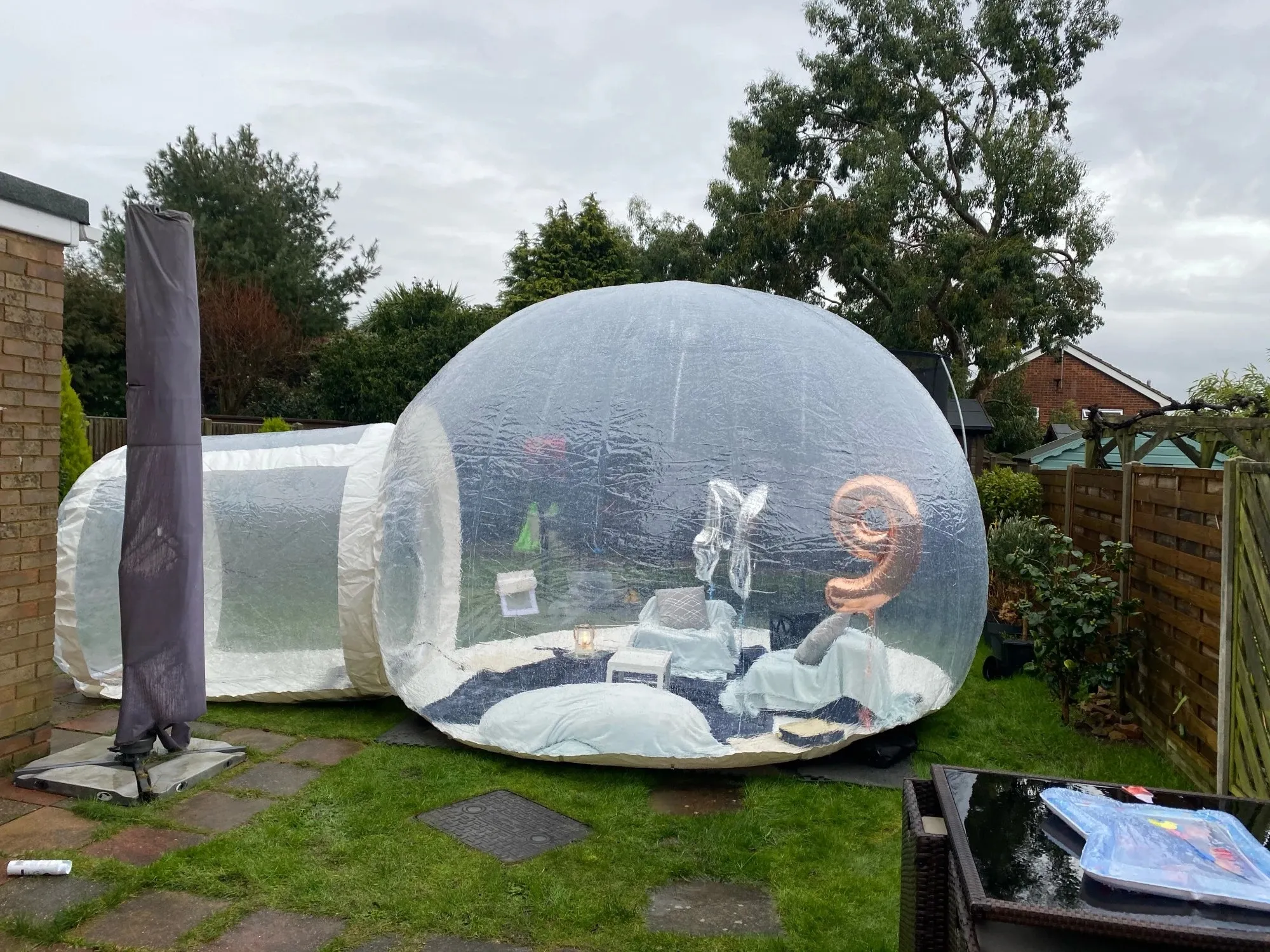 3Mのバブルツリー販売の透明なバブルテントが付いている透明な気泡のテントOoutdoor Bubble Hotel Dome House美しいIglooテントショーケース