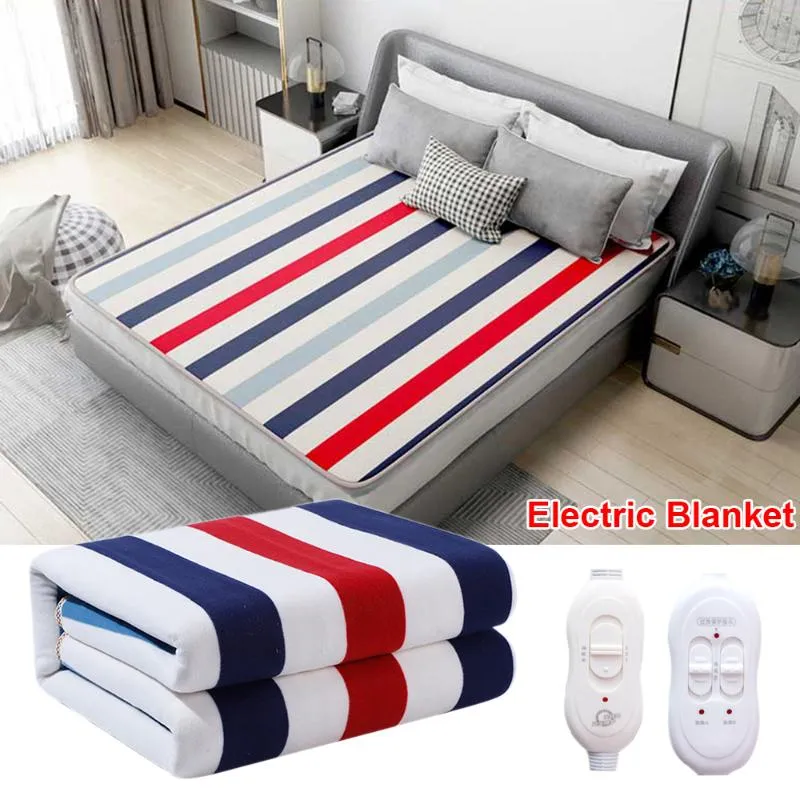 Cobertores cobertores elétricos euro aquecida térmica dupla 150 180 cm queda de aquecimento que quente ajustável