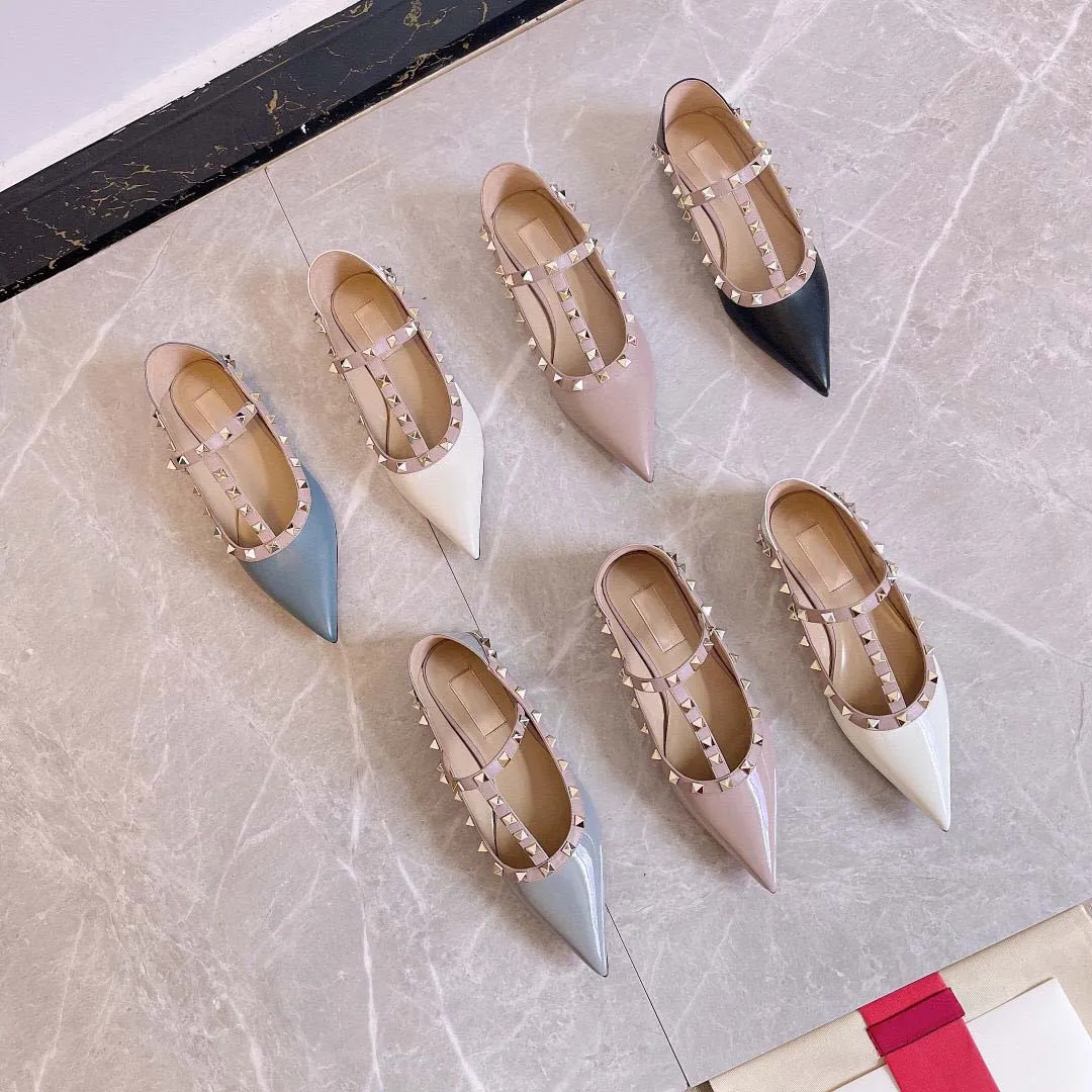 Moda Kadın Ayakkabı Renkli Tasarımcı Terlik Sandalet Hakiki Inek Derisi Deri Ayakkabı Ile Logo Kutusu Düz Terlik