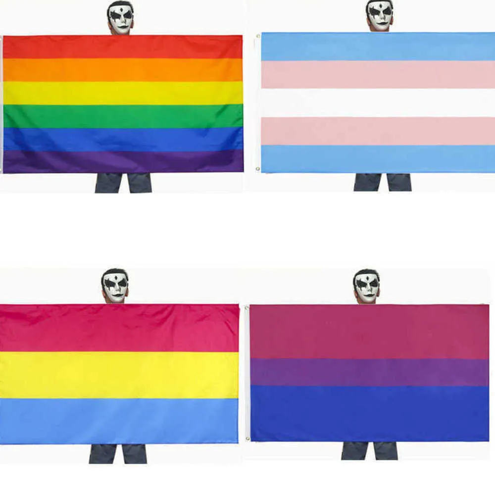 Rainbow Asexua Gender Pride Flags Transgender Genderqueer Flag Identity Sex Bisexual Support Both Sex Gay Lesbian Love Flags Garden Party Banner G71KIVP