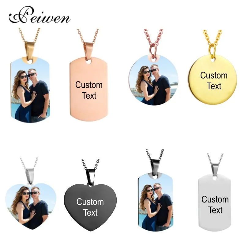 Designer-Halskette, Luxus-Schmuck, individuelle Anpassung, individuelle Farbe, gravierter Text, Edelstahl für Damen und Herren, Charm-Halsband