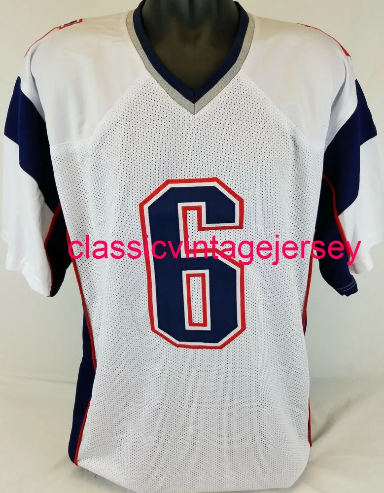 Men Women Youth Ryan Allen Custom Sewn White Football Jersey XS 5XL 6XL