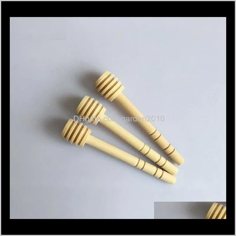 8cm 10cm 15cm mini wooden honey stick wood spoon stick honey dipper honey stirring bar opp bag packaging wen5433