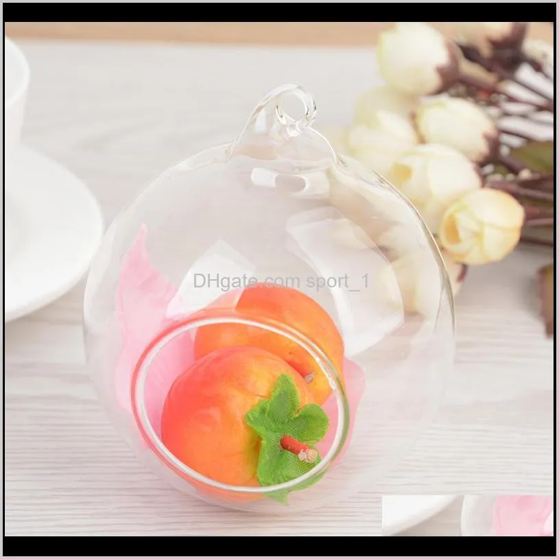 60mm hanging tealight holder glass globes terrarium wedding candle holder candlestick vase home hotel bar decoration ahc3527