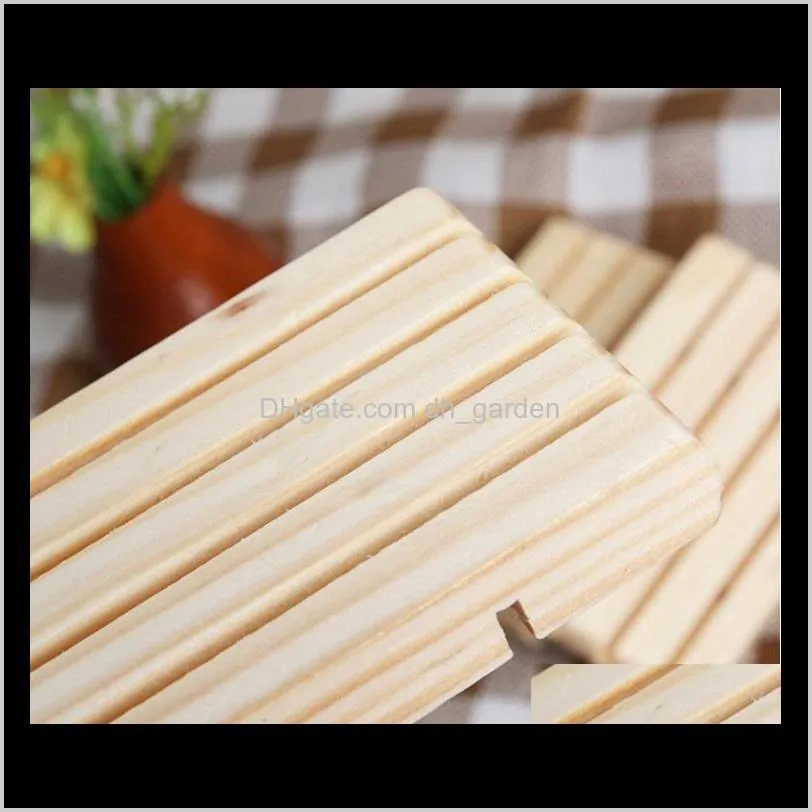 handmade wood soap holder pine soap tray bathroom soap dishes with groove multi functional kitchen storage tool sn2465