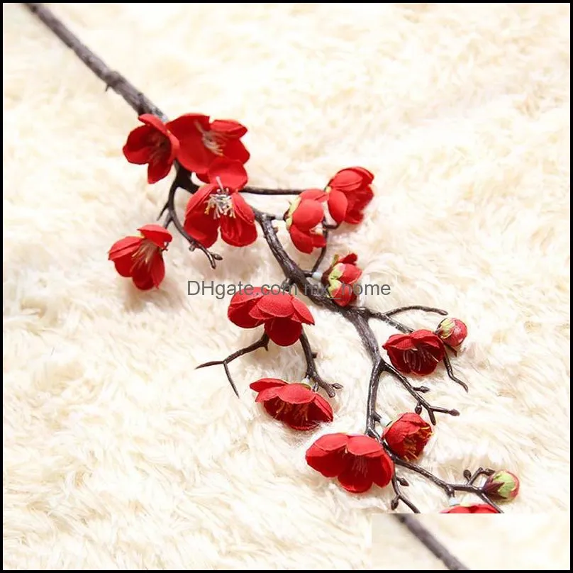 Artificial Silk Flower Mini Cherry Blossom Sakura For Wedding Party Table Decor Acessorise Floral Wholesale Fake Flowers