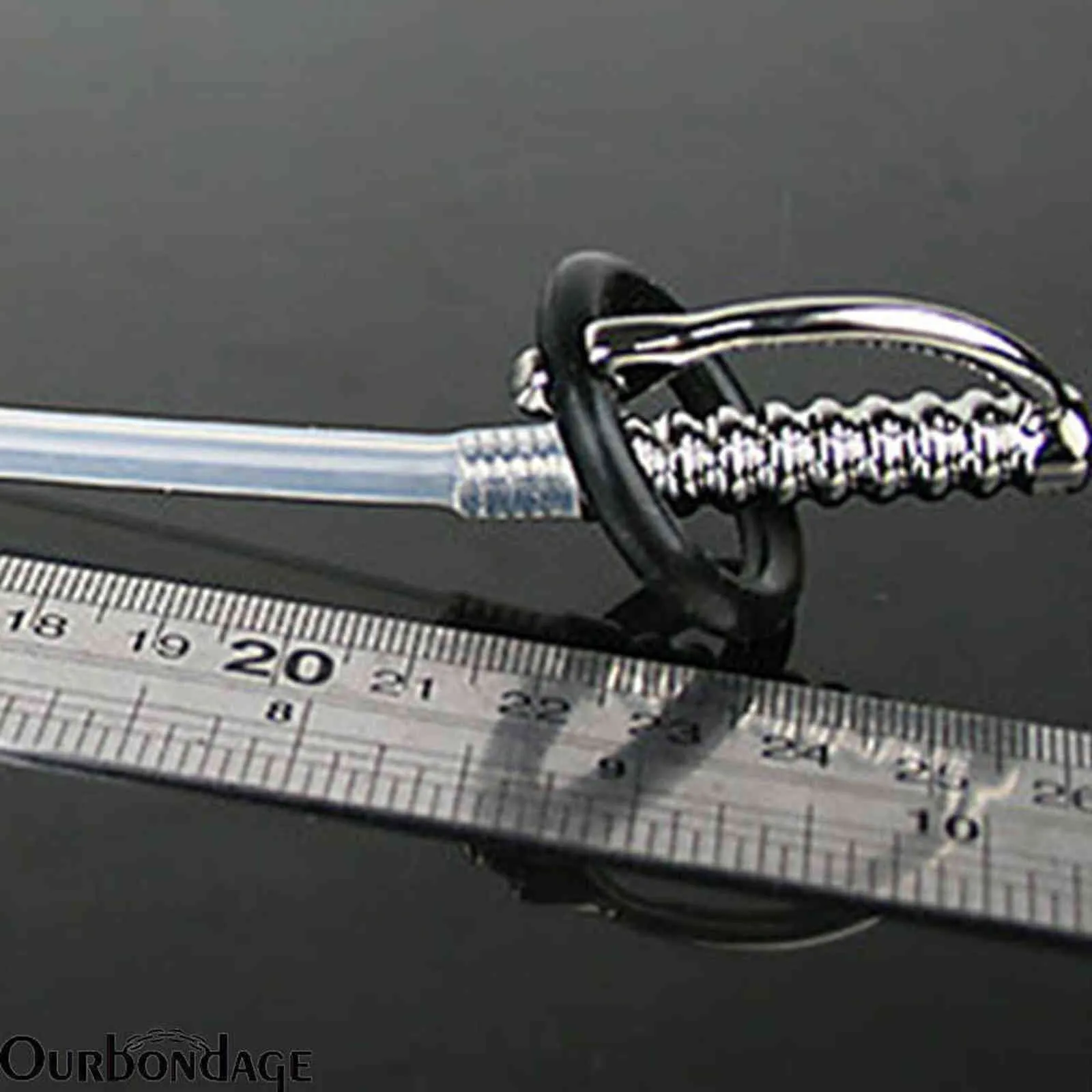 NXY Sex Adult toy Ourbondage Stainless Steel Rubber Pipe Snake Shape Urethral Catheter Chastity Insert Dilator_voghion.com