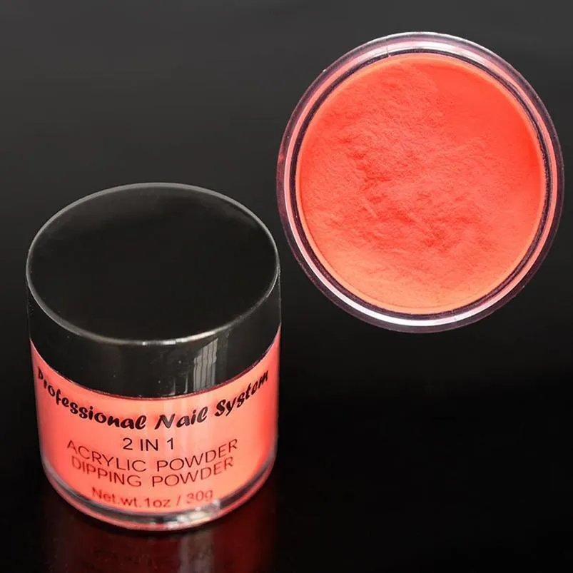 1 Oz/bottle 30g Acrylic Powder Dipping Powder Neon Pigment Fluorescent Crystal Powder Building Nail Art Poli jllDwg