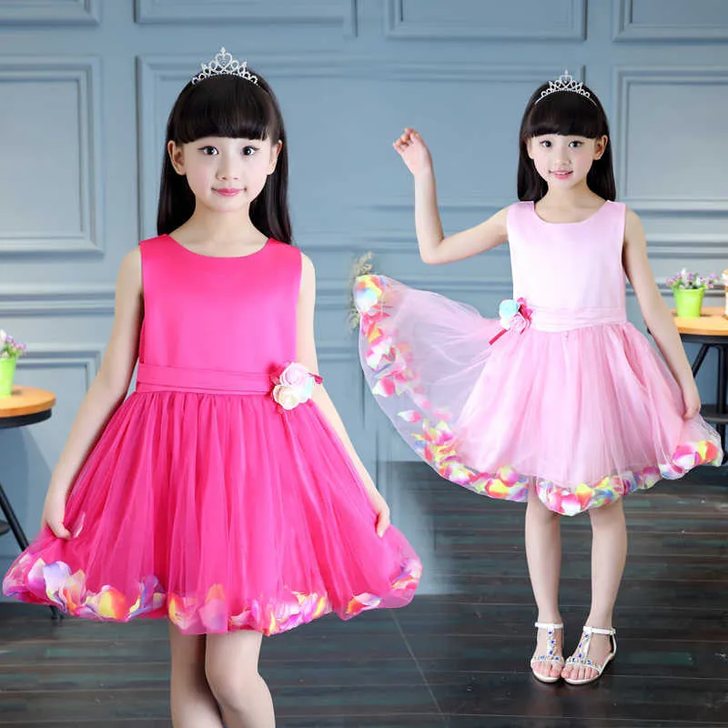 Lace princess girl dress girl birthday party costume children