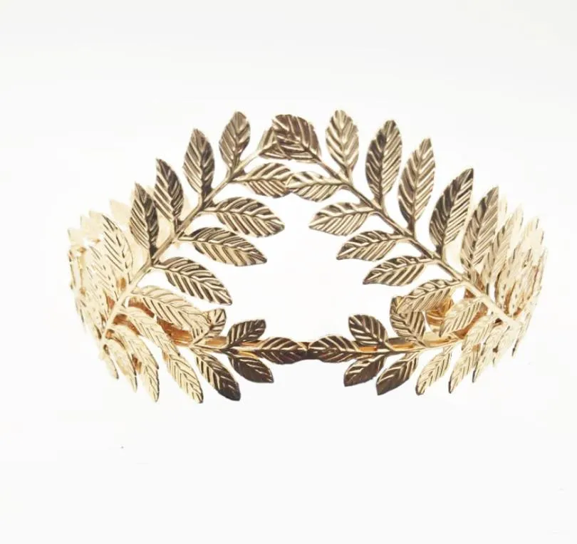 Headbands Jewelry Drop Delivery 2021 Fashion Gold Plated Metal Leaf Headband Vintage Hairband For Women Wedding Elegant Leaves Hair